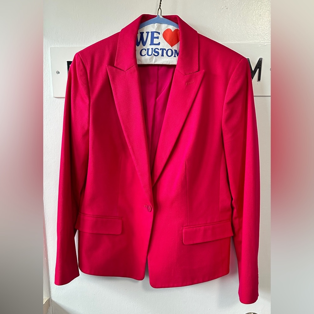 Hugo Boss Magenta suit jacket in a size 10